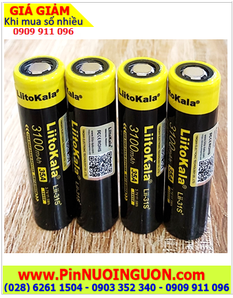 CELL pin BOX sạc dự phòng _Pin 18650 Lithium 3.7v LiitoKala Lii-31S (I3100mAh, 11.5Wh, Dòng Xả 35A)